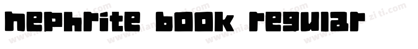 Nephrite Book Regular字体转换